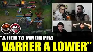 BrTT, Jukes, Yetz e Ayel reagindo a Red AMASSANDO a Kabum