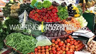 [4K] Walking Bogotá, Colombia. Paloquemao Plaza de Mercado.
