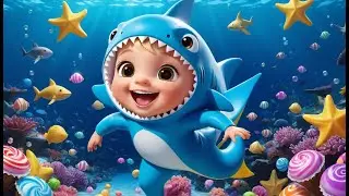 Baby Shark&rsquo;s Sweet Candy Swim | Fun Kids Song | Colorful Underwater Adventure Rhyme