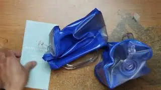 Unboxing DEIRIS Water Dumbbells, Water Filled Training Weights Set, Water Weight Bag, Travel Weights