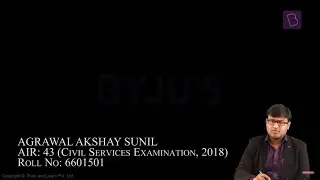 Prelims Special: Strategy for Prelims by Akshay Agrawal (AIR 43, CSE 2018).