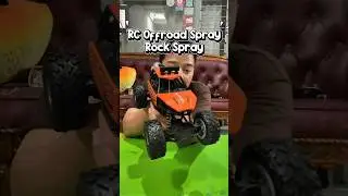 Mobil Remote Control RC Offroad Spray Metal LED Anti Bentrok