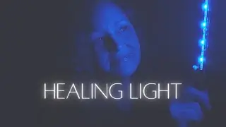 Healing Blue Light Chamber ASMR Soft Spoken Meditation with 528 hz Frequency Music #foryou