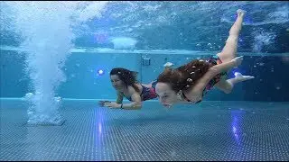 Carla underwater Snow time with my Mom!!!