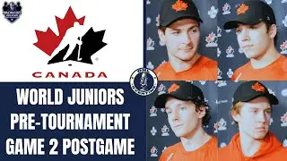 Martin, Misa, Reid, Ivankovic: Canada World Juniors Pre-Tournament Game 2 Postgame