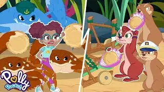 Polly Pocket: Abenteuer in der Funkelbucht Folge 5 | Der Land,- und Wasserkrieg 🦀