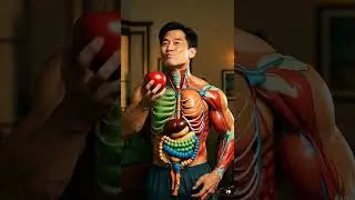 When You Eat Apple 🍎  Inside the Human Body?   #shortvideo #viral #humananatomy