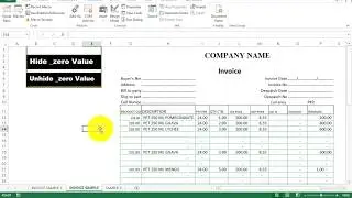 Hide zero Value with macro