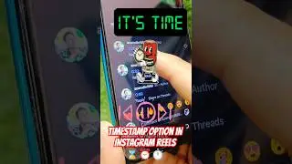 timestamp option in Instagram reels ⌛⏰⏱️ #azarchannel #instagram #reels