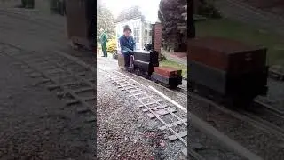 Half size Crewe Works Locomotive PET. The original was built in 1865