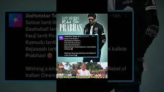 Rebel Star Prabhas Birthday Hype 👑🔥 | Salaar Mass Elevation! #shorts #prabhas #rafimaaj