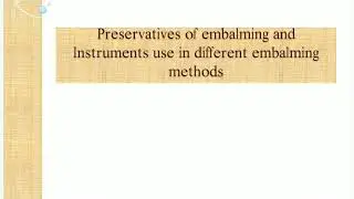 Embalming method's in use instruments || dead body || funeral director || embalming mouth closure ||