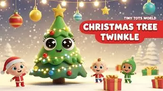 Christmas Tree Twinkle Song 🎄✨ | Kids Christmas Song | Tiny Tots World