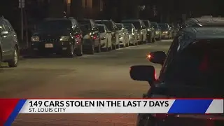 St. Louis police: 149 cars stolen in one week