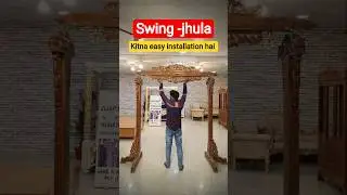 Installations swing - Handcrafted Wooden Swing, Jhula, Oonjal & Hammock for Indoor