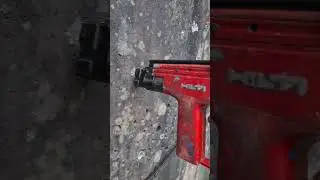 Testing a hilti DX450 cap gun after a repair. #hilti #hiltirepair #toolfix #fixing #dx450 #tools