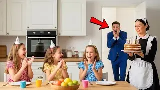 KDYŽ SE MILIARDÁŘ VRÁTIL DOMŮ DŘÍV A UVIDĚL SLUŽKU S JEHO TROJČATY, ZŮSTAL NAPROSTO