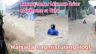 Joyride Rider Tin@ng∆y ng Baha! Kalsada nagmistulang ilog, parang Tsunami!
