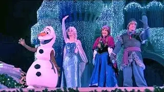 Elsa castle lighting magic kingdom ! Frozen Elsa Disney