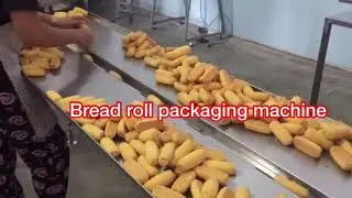 Bread roll packaging machine, bakery flow wrapping equipment, bakery packaging machine, bread line