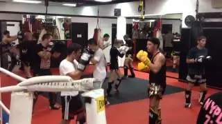 Beginner Muay Thai kick Drills Sitan Gym Long Island