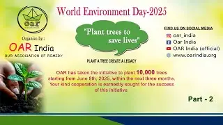 Planting 10000 Trees to Save the Future 🌱 | OAR India&rsquo;s Green Mission &ndash; World Environment Day 2025