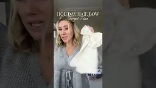 Satin holiday hair bow for women with ribbons target fashion find! The cutest hair accessory for