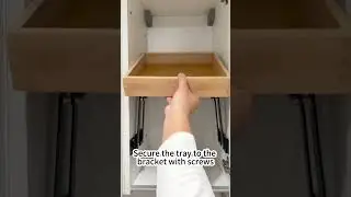 DIY Cabinet Lift Storage Rack, using Lifting Hinges