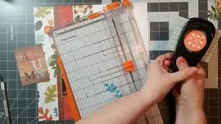 Loving the Leaves/scrap our stash mid-month challenge/scrapbook process video