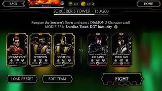 MORTAL KOMBAT SORCERER&rsquo;S TOWER BOSS BATTLE 150 COMPLETED 4TH TIME