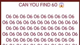 CAN YOU FIND 60 l IQ                           QUESTION