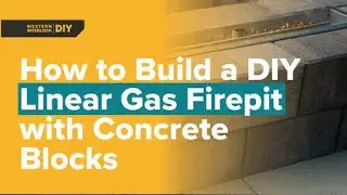 How to Build a DIY Gas Linear Fire Pit with Concrete Blocks