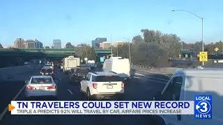 TN travelers could set new record this holiday season, 92% predicted to travel by car