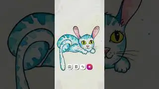 Baby Cat Draw Mia mao mao #cat #cutecat #mao #maio #kitinete
