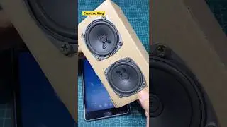 Bluetooth speaker made from cardboard #shorts