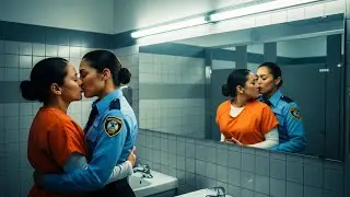 Lesbian love between a female inmate and a female police officer in a prison.