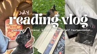 bookish chaos: reading vlog + bookshelf reorg | featuring stunning special editions!