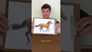 Optical illusion with drawing