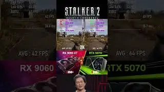 RTX 5070 VS RX 9060 XT STALKER 2 2K | #rtx5070 #rx9060xt