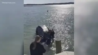 Dramatic rescue in Virginia Beach saves woman's life