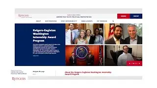 Students speak about the Rutgers-Eagleton Washington Internship Award Program