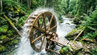 How I Built a Traditional Water Wheel Like People Did Centuries Ago