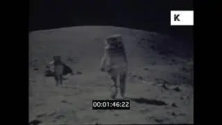 1969 Moon Landing, Apollo 11 Astronauts on Lunar Surface, HD