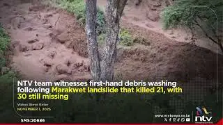 Съемочная группа НТВ своими глазами увидела, как смыло мусор после оползня в Мараквете, в результ...