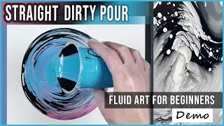 What Design will YOU Pour? Straight Dirty Pour Technique - Acrylic Fluid Art Ideas