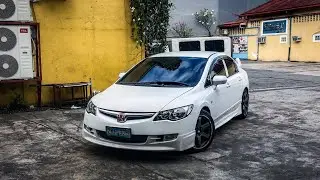 Full exhaust system on a 2007 Honda Civic