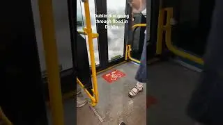 Dublin Bus going through flood in Dublin #Dublin #flood #summer #ireland # #irish #floods #flooding