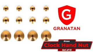 12 Pcs Brass Clock Hand Nut Assortment &ndash; Replacement for Grandfather, Wall & Mantel Clocks