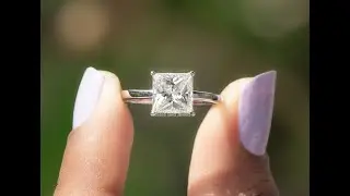 Princess Moissanite Bridesmaid Ring