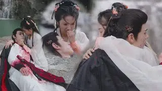 【搶先看】狐妖重傷快要死了，灰姑娘抱著他哭得傷心欲絕，咬破自己的手指用血液救活他【风月如雪 The Snow Moon】